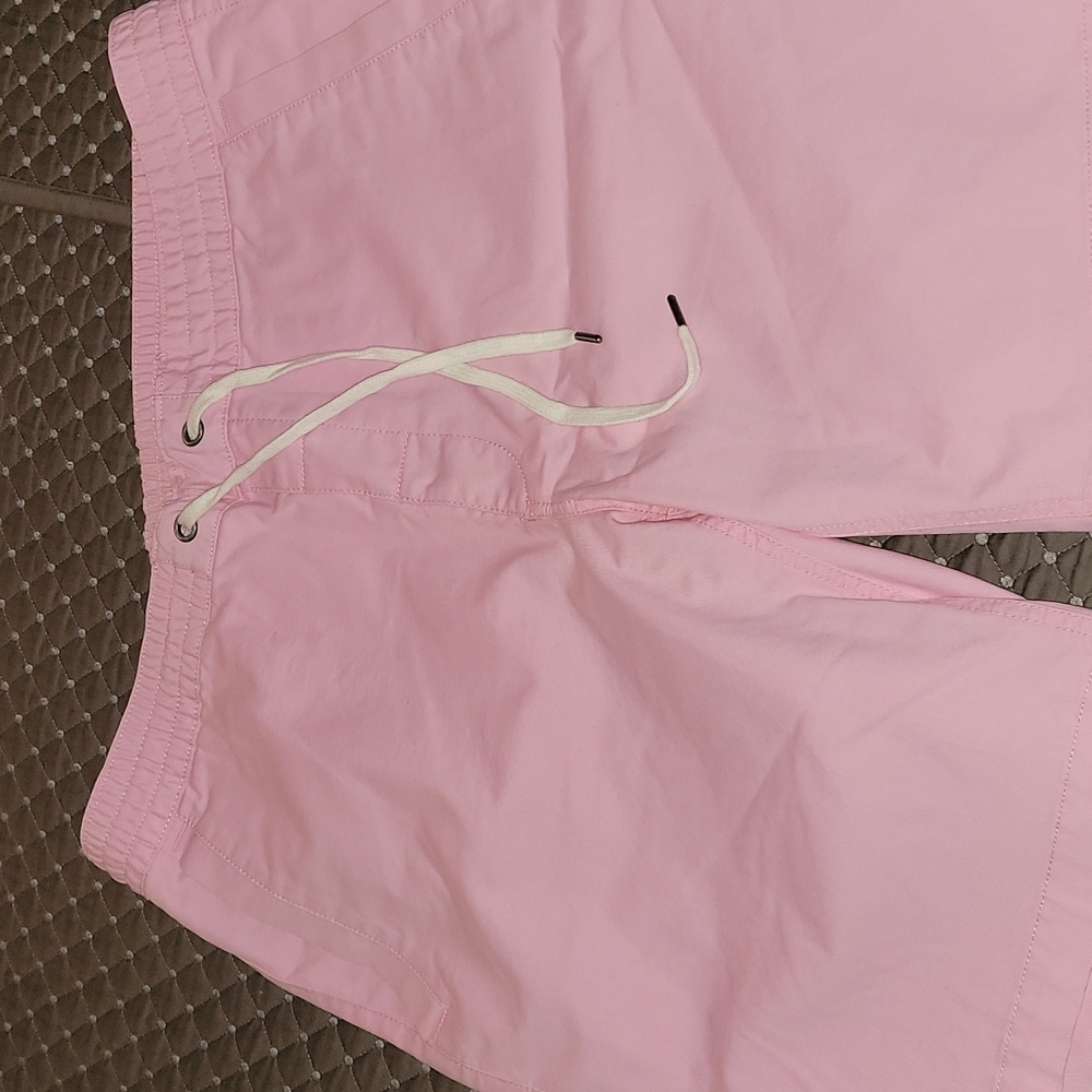 Pink polo shorts/w Draw string